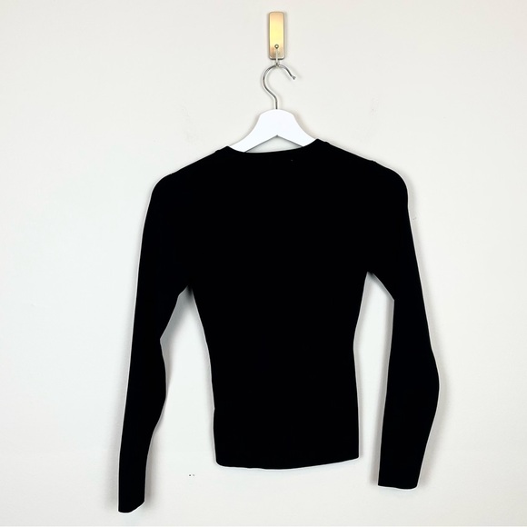 Zara Knot Front Bodycon Long Sleeve Size Medium - Picture 3 of 6